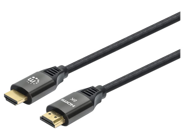 Cable Manhattan HDMI 2.1 Ultra Alta Velocidad de 3m. Color Negro.