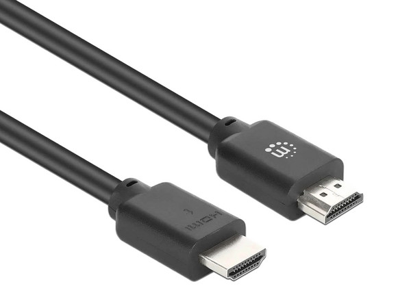 Cable HDMI 2.0 MANHATTAN 356664 de 3 Metros, 4K 60Hz, 3D, Contactos Chapados en Oro, Doble Apantallamiento.