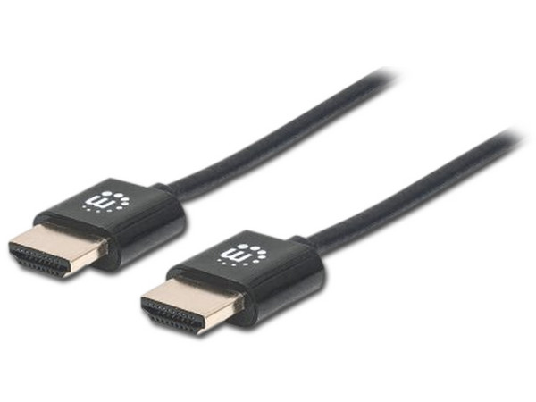 Cable de video ultradelgado Manhattan HDMI 2.0 (Macho-Macho) de 1.8m.
