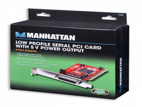 TARJETA SERIAL PCI 4 PTOS  DB9