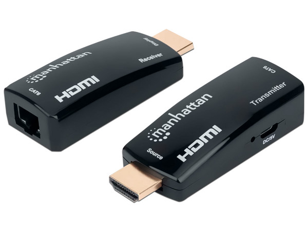 Kit Extensor Manhattan, HDMI - RJ-45, Cat6, Color negro.