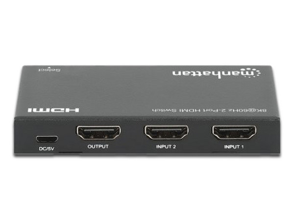 Switch Conmutador de Video HDMI de 2 Puertos, 8K 60HZ.