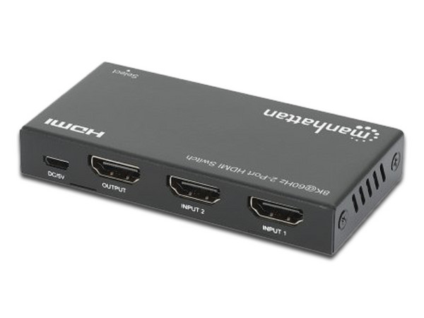 Switch Conmutador de Video HDMI de 2 Puertos, 8K 60HZ.