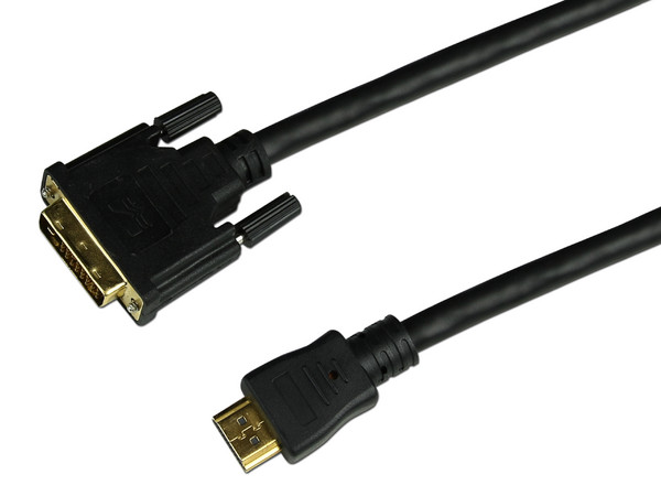 Cable de Video Manhattan de HDMI (Macho) a DVI-D (Macho), 1.8m. Color Negro.