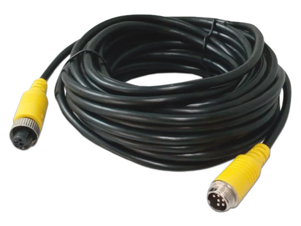 Cable tipo DIN Meriva MCBEIP70 de aviación para DVRs móviles serie Eco , 6 pines, 7m. Color Negro.