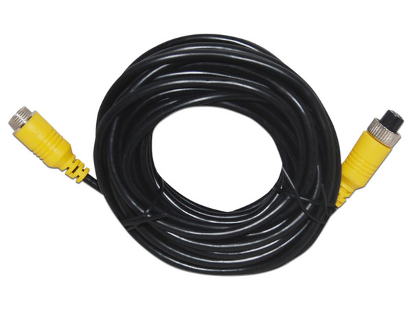Cable tipo DIN Meriva MCBEIP70 de aviación para DVRs móviles serie Eco , 6 pines, 7m. Color Negro.