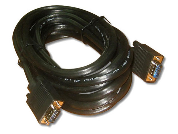 Cable de Extension para Monitor/Proyector SVGA de 15mts m-m
