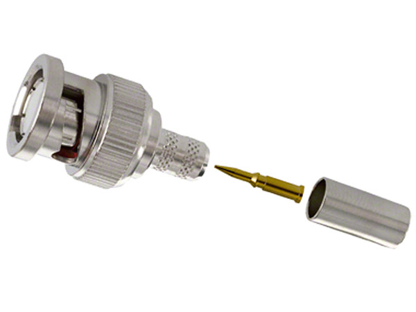 Conector BNC macho para cable RG59.