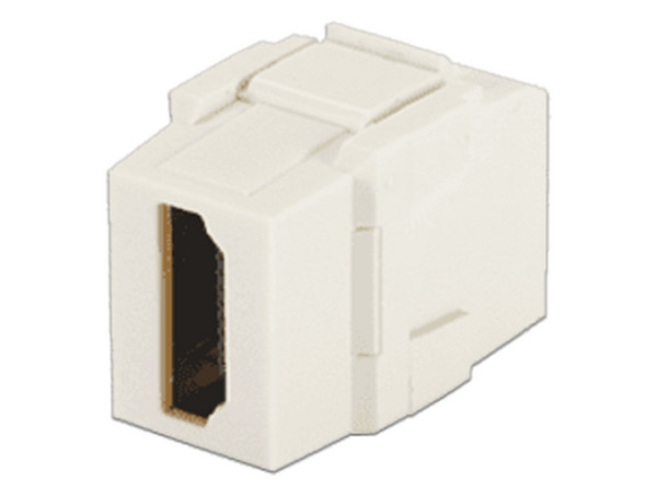 Módulo Acoplador HDMI 2.0 Panduit NKHDMIIW, Hembra a Hembra, Tipo-A, Keystone, Color Blanco.