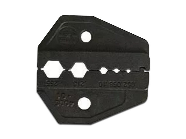 Juego de Matrices RF Industries RFA-4005-01 Para plegar conectores de anillo en RG-58/U, RG-59/U, RG-142/U, RG-8/X. Color Negro