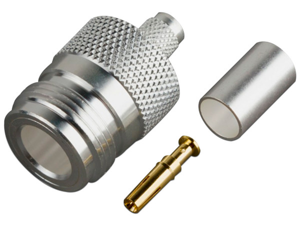 Conector N Hembra RF Industries RFN-1029-SX de Anillo Plegable, para Cables LMR-240, RG-8/X, 9258.