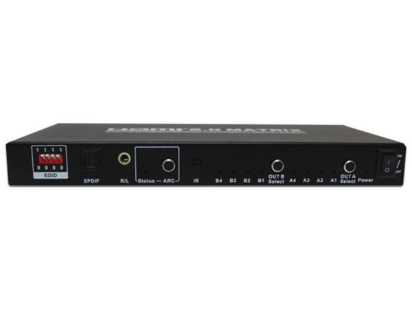 Video Splitter HDMI Redleaf HD-MS402N, 4 puertos de entrada y 2 de salida, 4K.