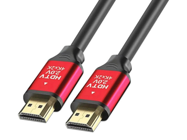 Cable de Video 2.0 HDMI SAXXON HDMI-50, HDMI a HDMI (M-M), 5m, Color Negro.