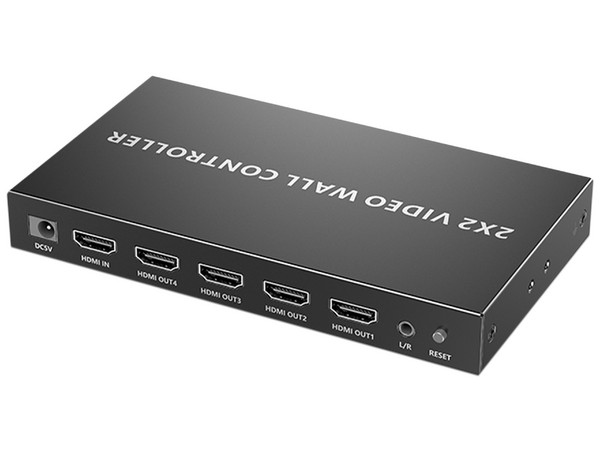 Controlador de Video Pantallas SAXXON LKV104VW, Resolución 1080p a 60 Hz, Distribuye 1 Entrada HDMI en 4 Pantallas, 3.5mm.