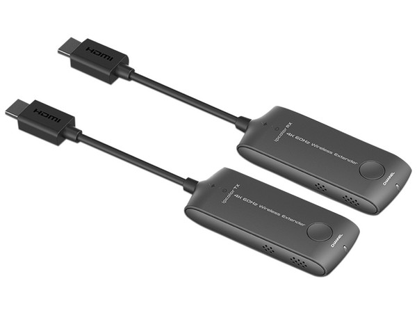 Mini Extensor HDMI Inalámbrico SAXXON LKV488, Resolución de hasta 4K, Frecuencia de comunicación de 5GHz, Hasta 20 metros.