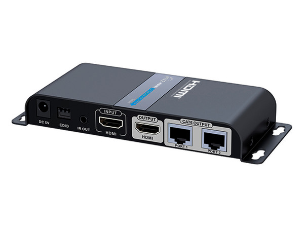 Kit Extensor de vídeo HDMI Saxxon LKV712PRO a través de Cable Cat6/6a/7, hasta 40m.