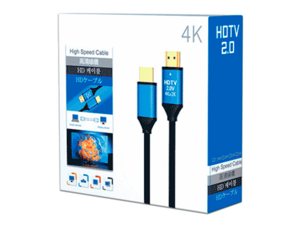 Cable de Video SAXXON HDMI (M-M), 4k, 20m, Blindado, Video 3D, Alta velocidad.