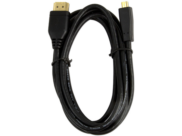 Cable de video HDMI a micro HDMI M-M, 1.8m.  