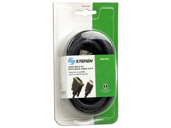 Cable de Video, HDMI a DVI-D M-M, 3m.