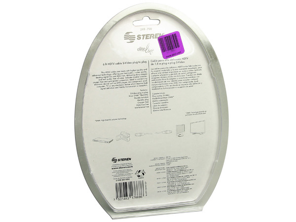 Cable S-Video Elite line, M-M, 1.8M