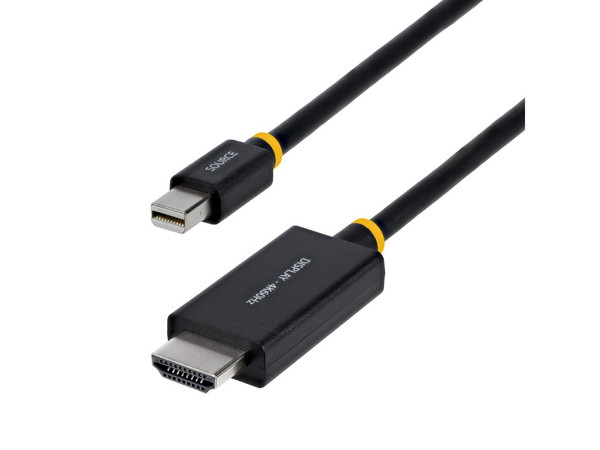Cable de Video StarTech 1M-MDP-HDMI2-4K60, Mini DisplayPort a HDMI 2.0 (M-M), 1m. Color Negro.
