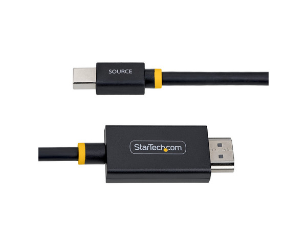 Cable de Video StarTech 1M-MDP-HDMI2-4K60, Mini DisplayPort a HDMI 2.0 (M-M), 1m. Color Negro.