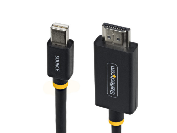 Cable de Video StarTech 1M-MDP-HDMI2-4K60, Mini DisplayPort a HDMI 2.0 (M-M), 1m. Color Negro.