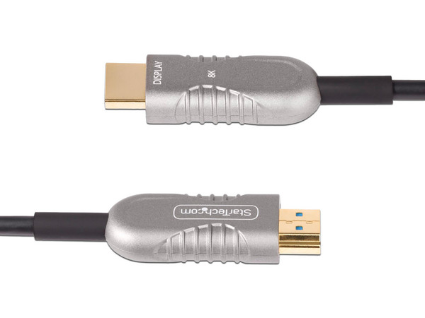 Cable de Video HDMI 2.1 StarTech 8K-A-50F-HDMI-CABLE, 15.2m, Velocidad 8K de Fibra Óptica, Color Negro.
