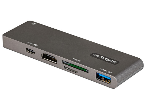 Adaptador Multipuertos para MacBook Pro / Air, USB tipo C a HDMI 4K, transferencia de suministro de energía de 100 W, ranura SD, MicroSD, concentrador USB 3.0 de 2 puertos.