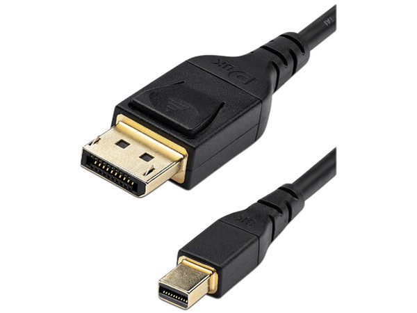 Cable de Video StarTech de Mini DisplayPort 1.4 (M) a DisplayPort (M) 1m.
