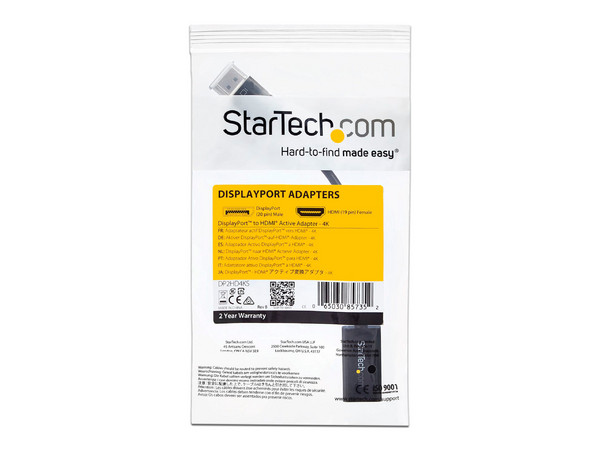 Adaptador StarTech de DisplayPort a HDMI.