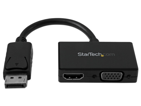 Adaptador DP de Audio/Video para viajes, convertidor DisplayPort a HDMI o VGA.