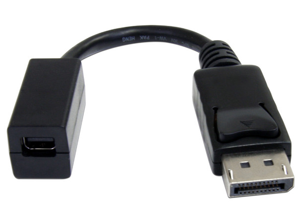 Cable adaptador DisplayPort Macho a Mini DisplayPort Hembra, 15cm.