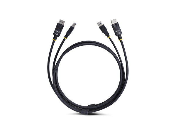 Cable KVM DisplayPort Y USB 3.0 StarTech, Longitud 3.0 m, Velocidad 5Gbps, Conector Displayport (M-M).