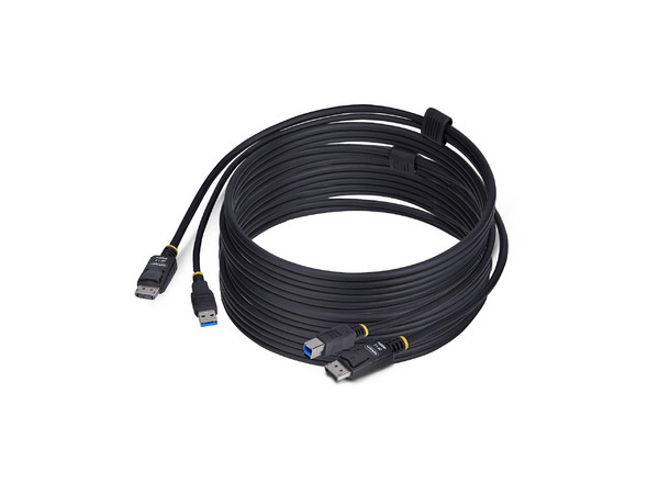 Cable KVM DisplayPort Y USB 3.0 StarTech, Longitud 3.0 m, Velocidad 5Gbps, Conector Displayport (M-M).