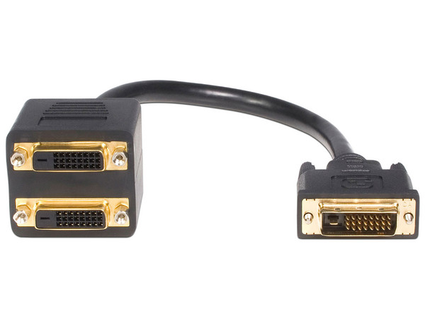 Splitter Divisor Compacto de Video DVI-D de 2 Puertos.