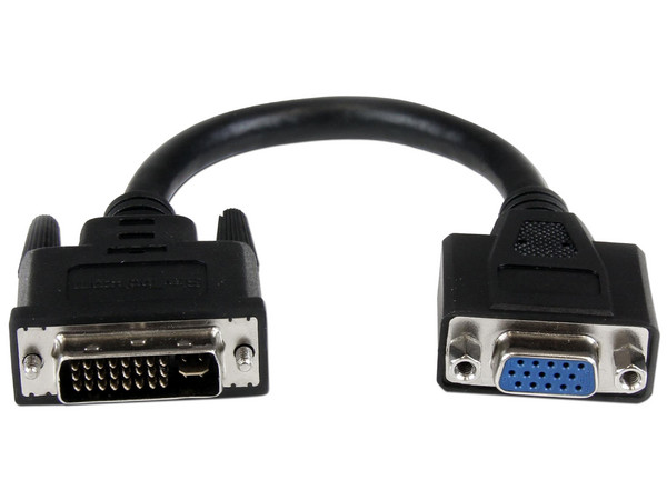 Cable StarTech de DVI-I (29 pin) Macho a VGA (15 pin) Hembra, 20cm.