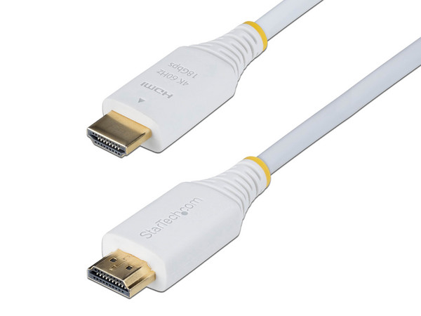 Cable HDMI Premium StarTech HDMI 2.0 de 1.8m 4K. Color Blanco.