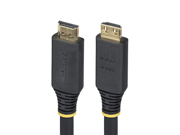 Cable HDMI 2.0 Activo StarTech.com HDMI2-CABLE-GRIP-15M de 15m, 4K 60Hz, Conector de Agarre, Color Negro.