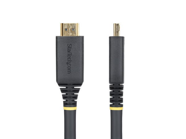 Cable HDMI 2.0 Activo StarTech.com HDMI2-CABLE-GRIP-15M de 15m, 4K 60Hz, Conector de Agarre, Color Negro.
