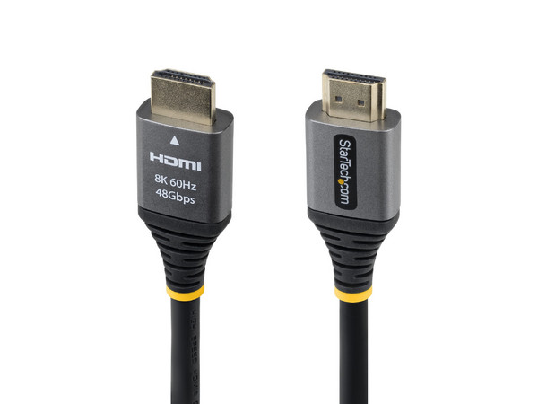 Cable de Video HDMI 2.1 StarTech HDMM21V1F, HDMI a HDMI (M-M), 30 cm, 8K 60Hz. Color Negro.