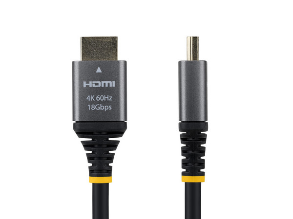 Cable de Video HDMI 2.0 StarTech HDMMV5F, HDMI  a HDMI (M-M), 4K60Hz, 1.5m. Color Negro.
