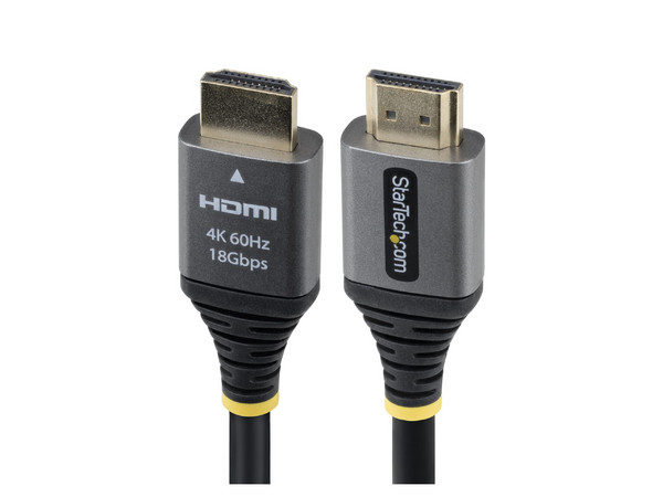 Cable de Video HDMI 2.0 StarTech HDMMV5F, HDMI  a HDMI (M-M), 4K60Hz, 1.5m. Color Negro.