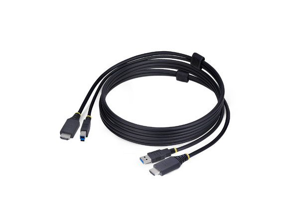 Cable KVM HDMI y USB 3.0, 5 Gbps, 1.8 m, 4K 60 Hz, Combo HDMI 2.0 y USB, para Switch Conmutador KVM.