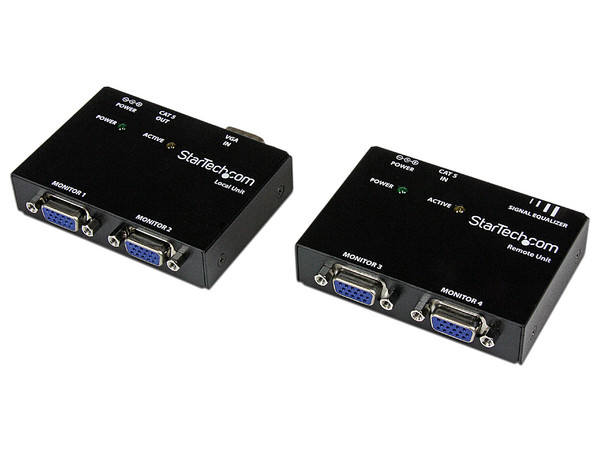 Kit Juego Extensor de Video VGA por Cable Cat5 UTP Ethernet de Red (Serie ST121)