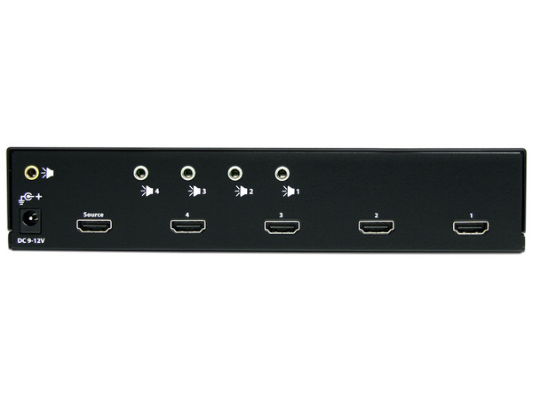 Divisor Splitter HDMI de 4 puertos con amplificador.