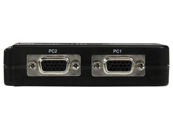 Juego de Conmutador KVM de 2 puertos con todo incluido - USB - Audio y Video VGA