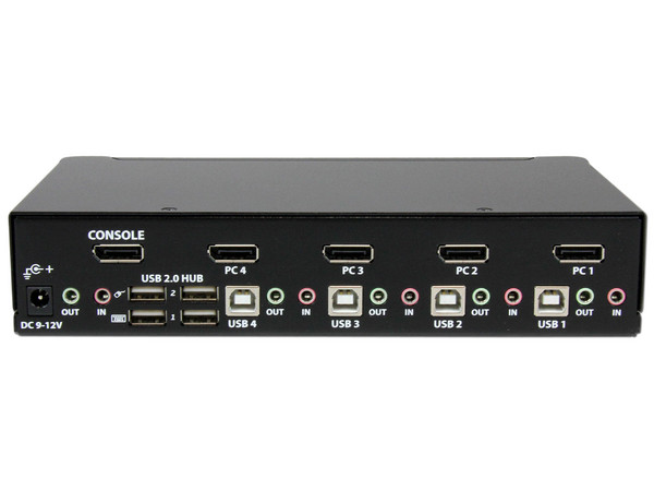 Conmutador Switch KVM StarTech de 4 puertos de video DisplayPort.