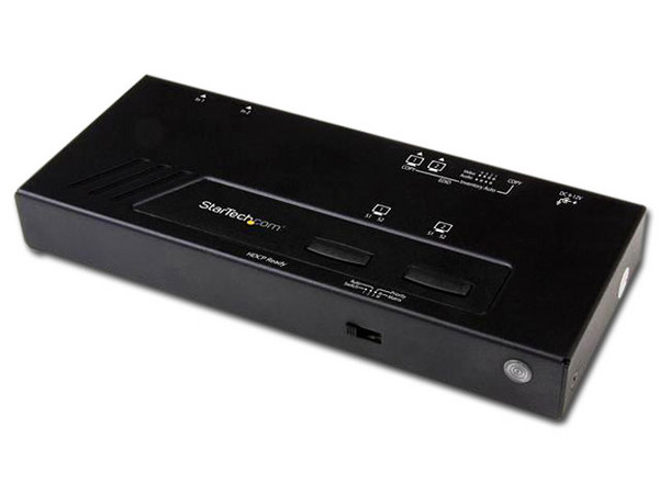 Switch conmutador matricial HDMI de 2x2 con selección rápida 4K.