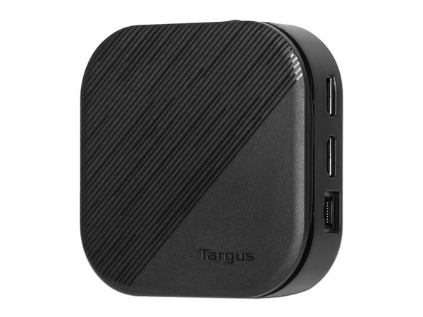Docking Station Targus Universal Dual HD, con replicador de Puertos USB Tipo C, USB Tipo-A, RJ45. Color Negro.